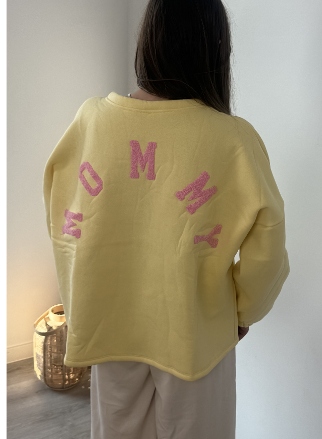 MOMMY Sweater Geel