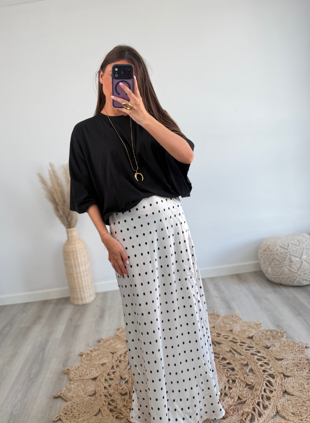 Polkadot Rok Wit