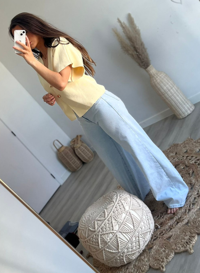 ABBY - Butter Yellow Top