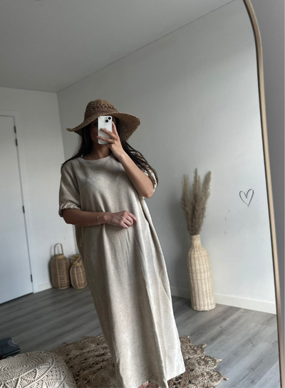 AIMEE - Beige Dress