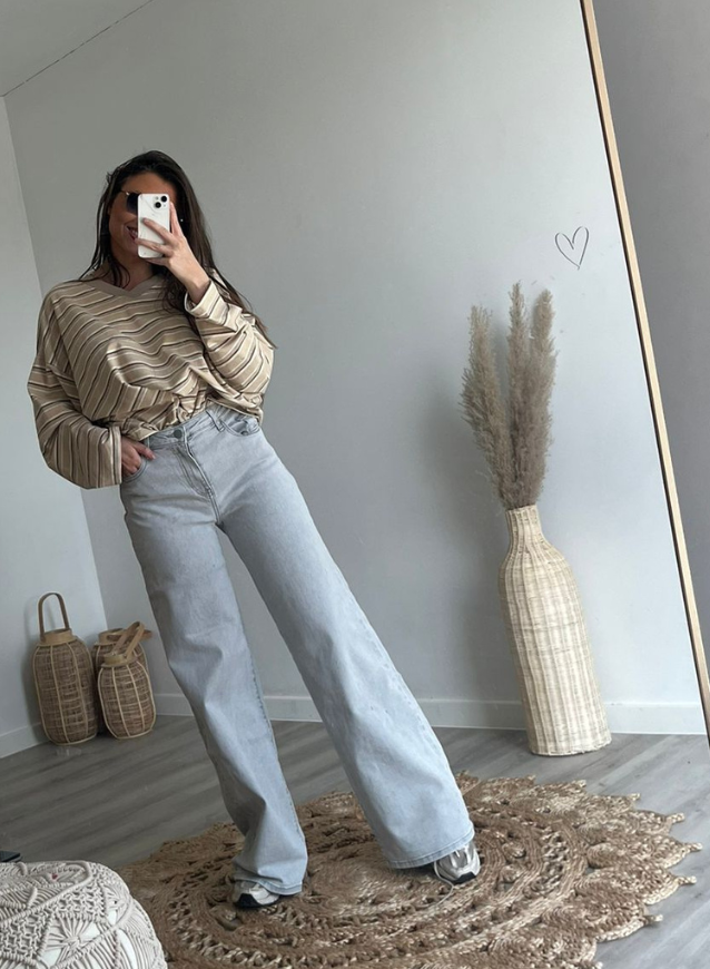 BETH- Jeans Grijs