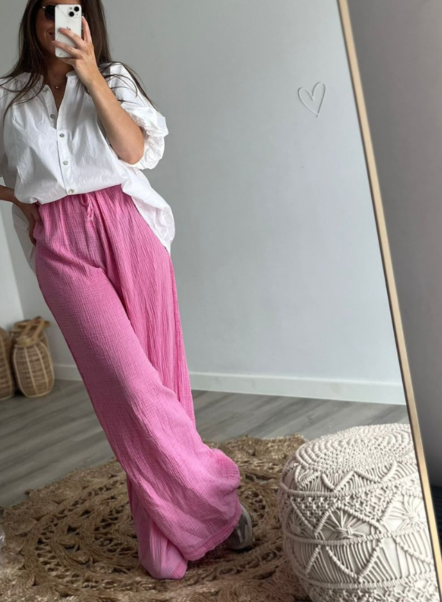 YANA - Roze Wijde Broek