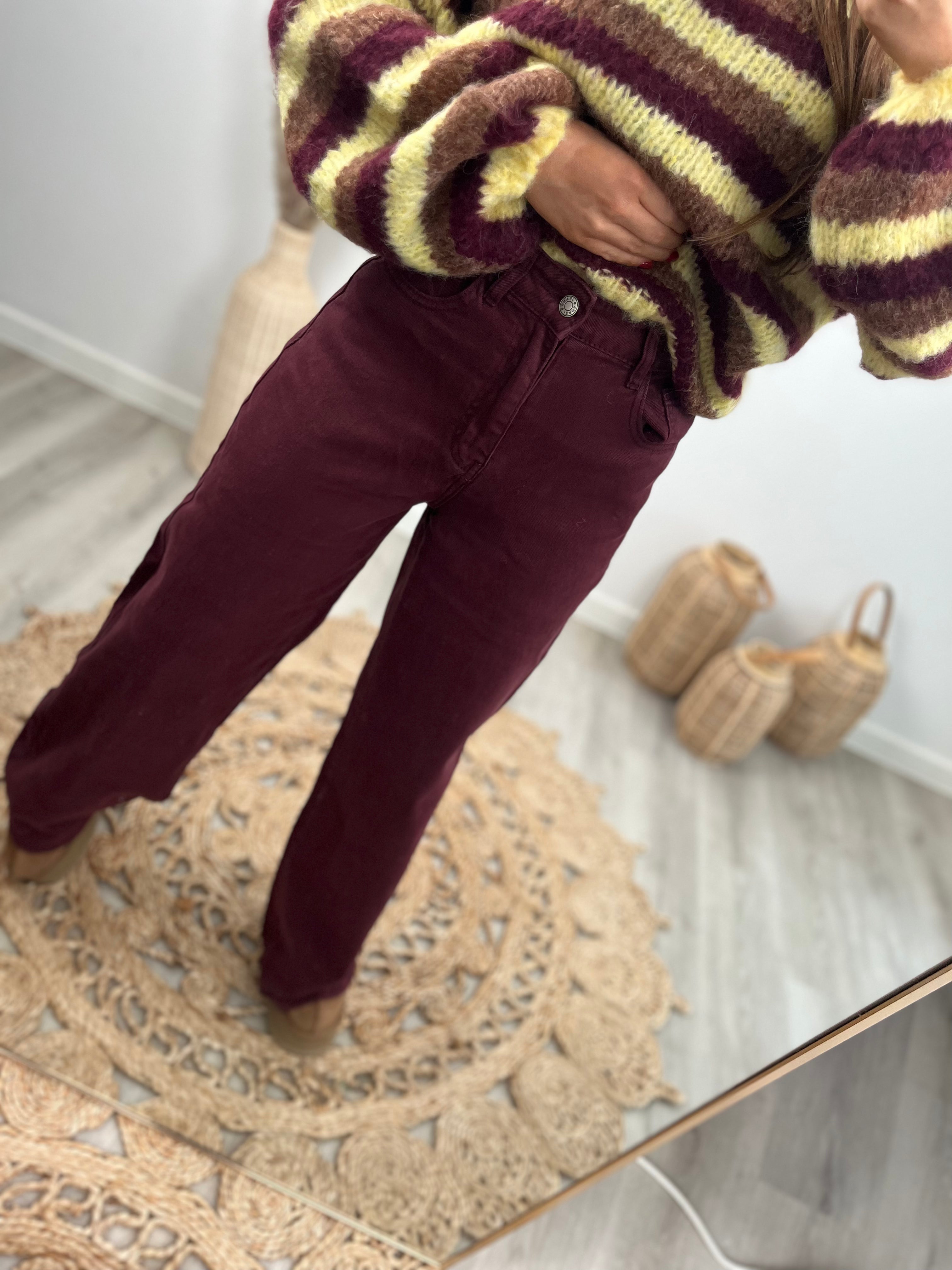 LUNA - Bordeaux Jeans