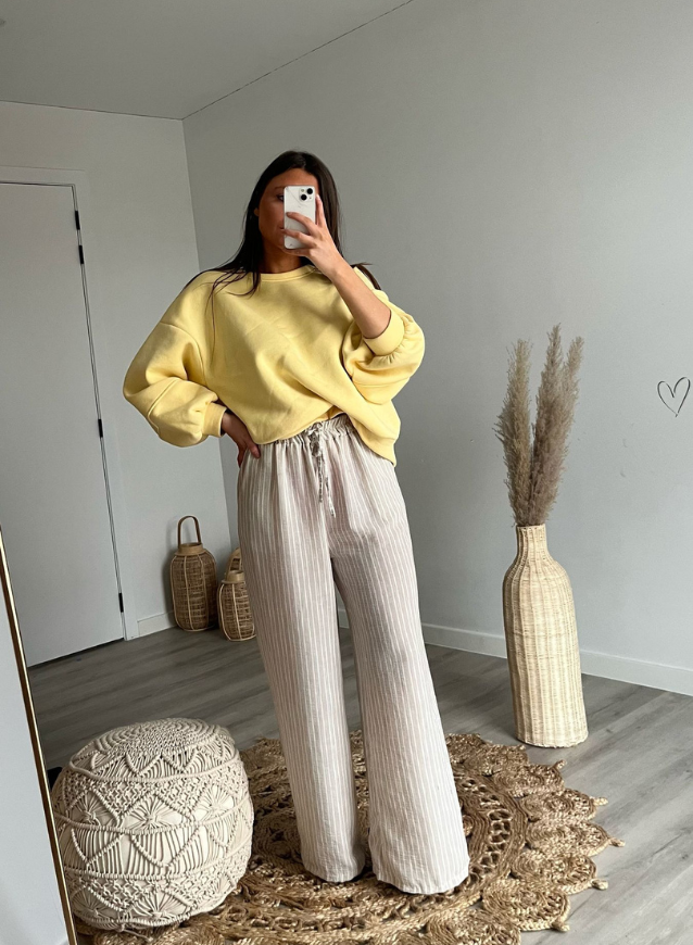 CHARLIE - Pastel Yellow Sweater