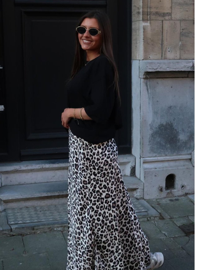 CELINE - Maxi Leopard Skirt
