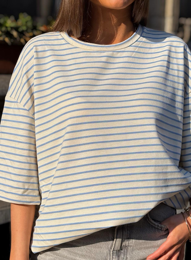 CHARLOTTE - Striped Oversized T-Shirt