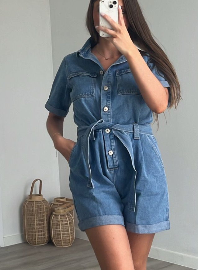 MAE - Denim Playsuit