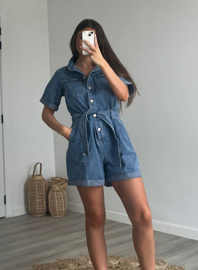 MAE - Denim Playsuit