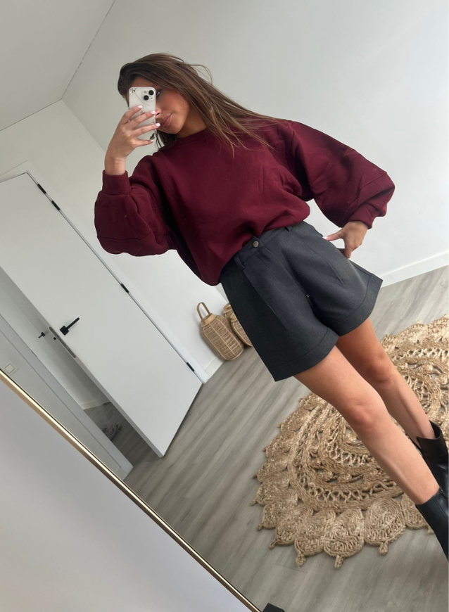 STEFFI - Shortje Donkergrijs
