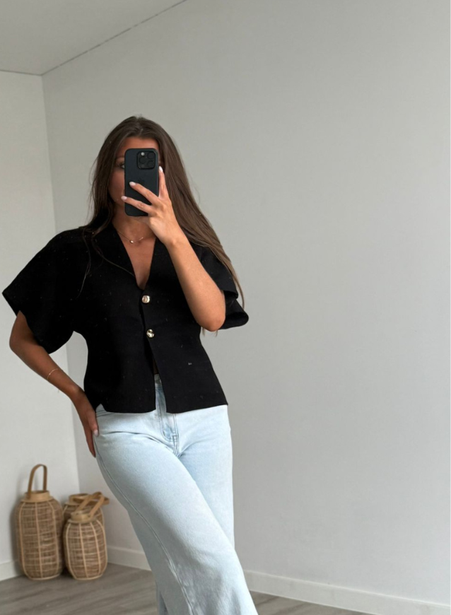 ABBY - Top Zwart