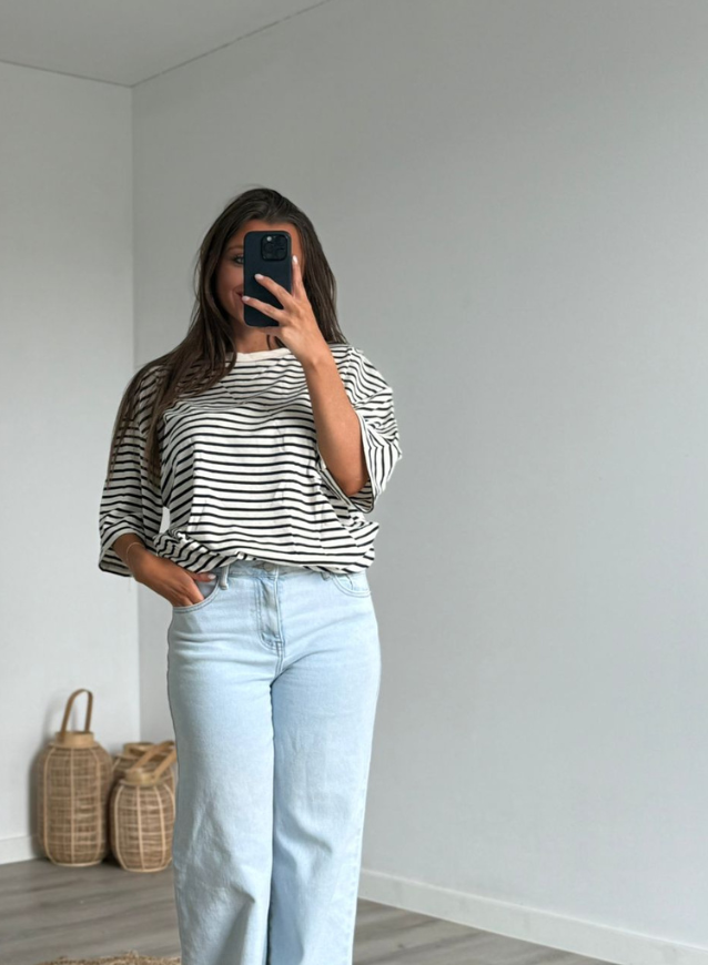 YASMINE - T-shirt Marine