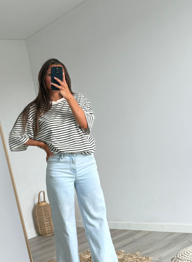 YASMINE - T-shirt Marine