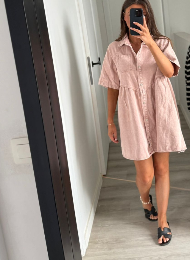 JASMIEN - Jeans Dress Roze