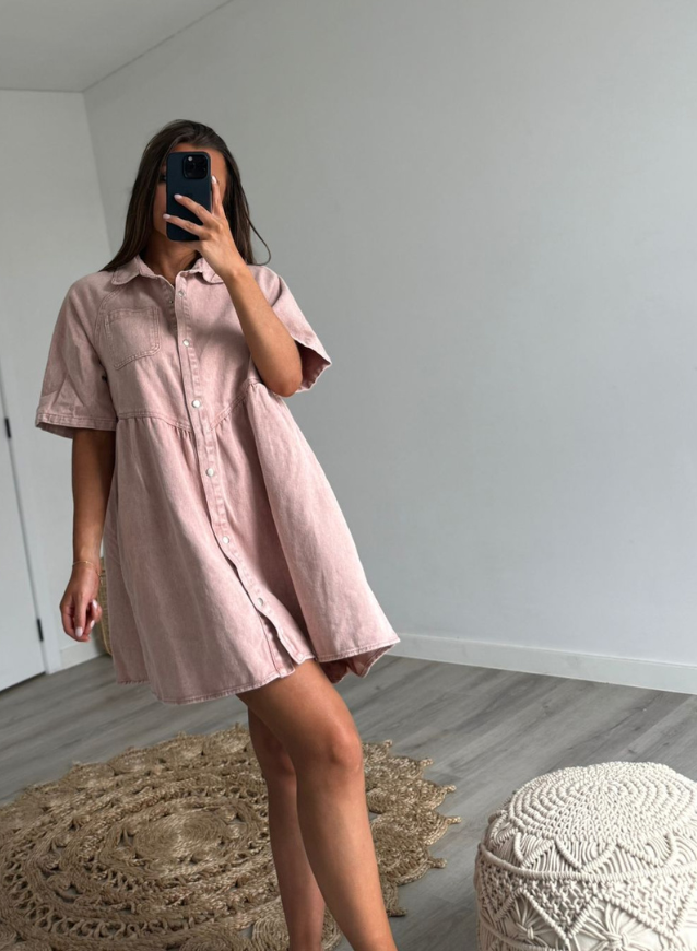 JASMIEN - Jeans Dress Roze