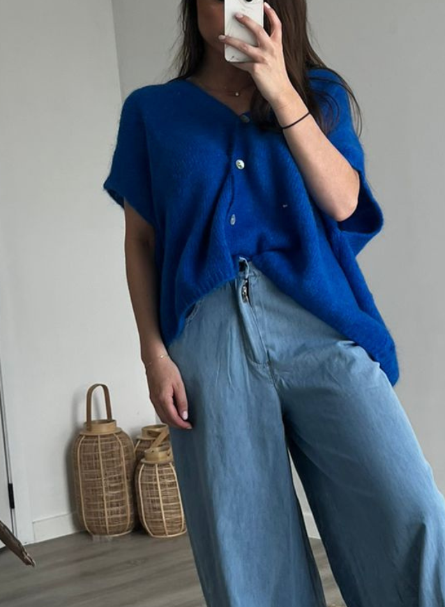 JULIA - Cardigan Royal Blue
