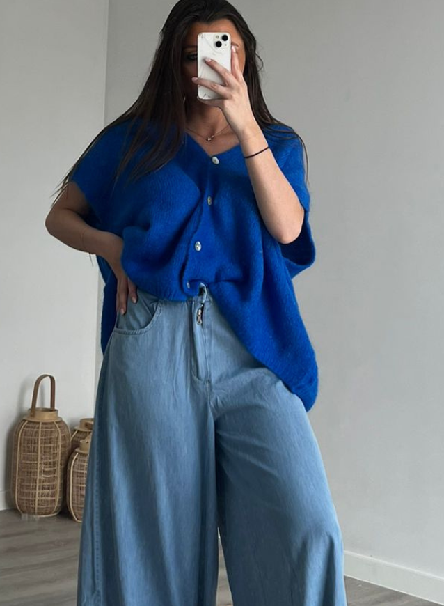 JULIA - Cardigan Royal Blue